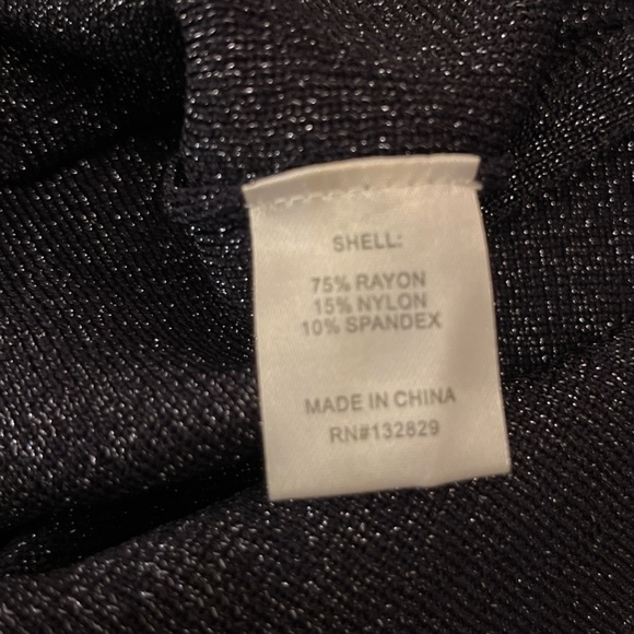 Superdown Liz Metallic Dress Size Large Dark Navy Bodycon One Shoulder Party EUC - Picture 11 of 13